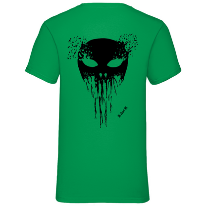 B dot K eco Mask back - V-Neck T-Shirt bright
