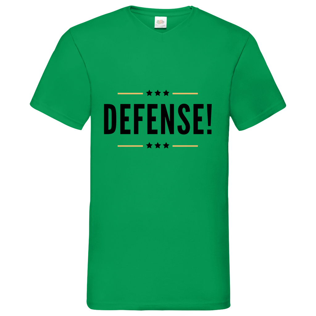 Defense - V-Neck T-Shirt bright
