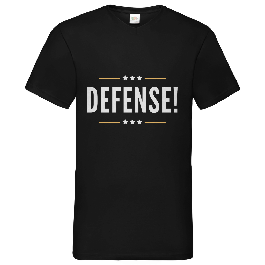 Defense - V-Neck T-Shirt dark
