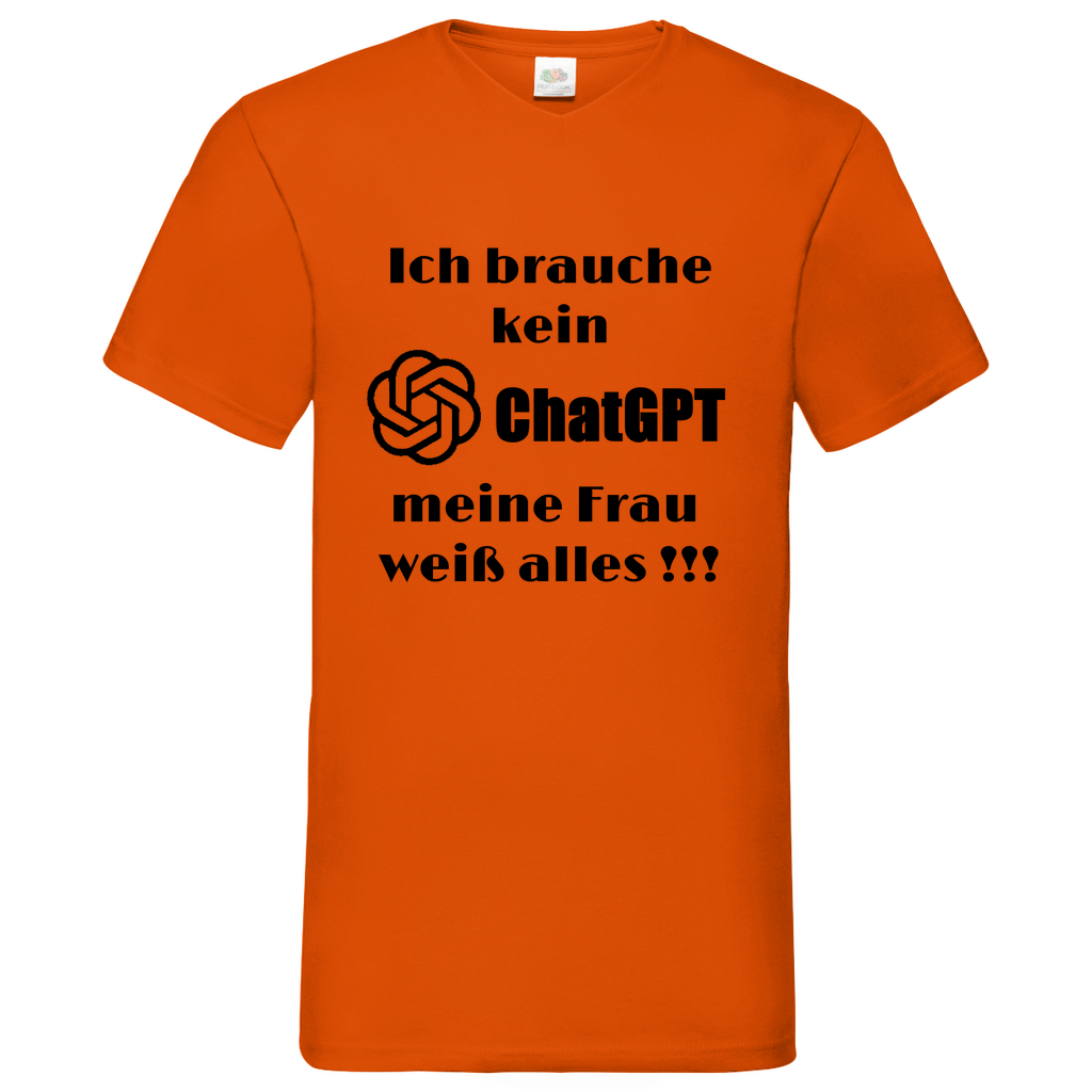 ChatGPT - V-Neck T-Shirt bright