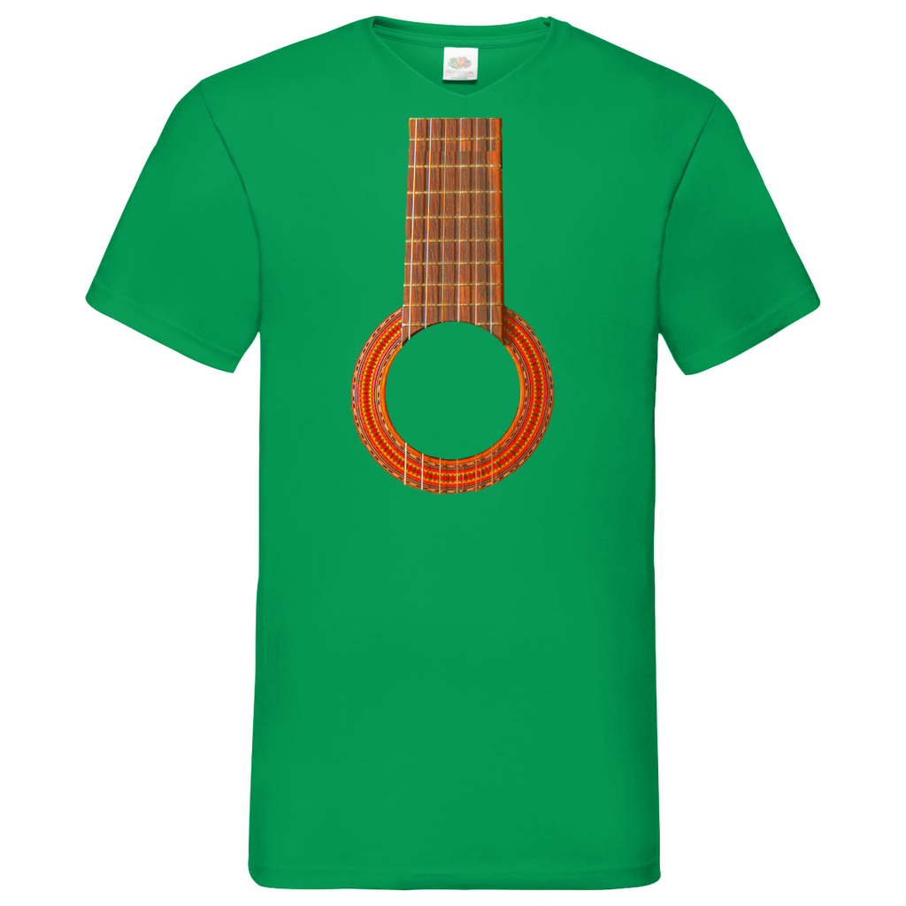 Guitar - V-Neck T-Shirt bright