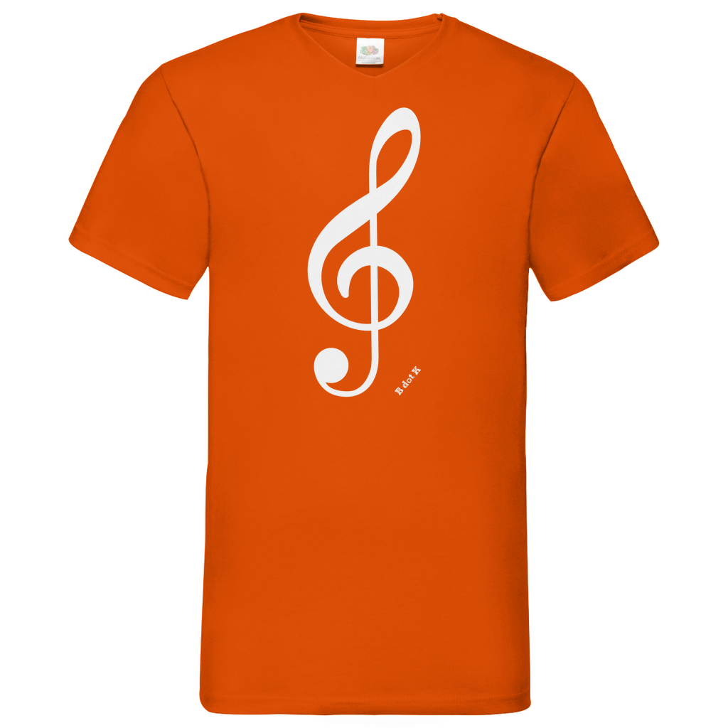 B dot K eco notekey - V-Neck T-Shirt dark