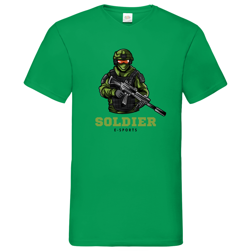 Soldier - V-Neck T-Shirt - bright
