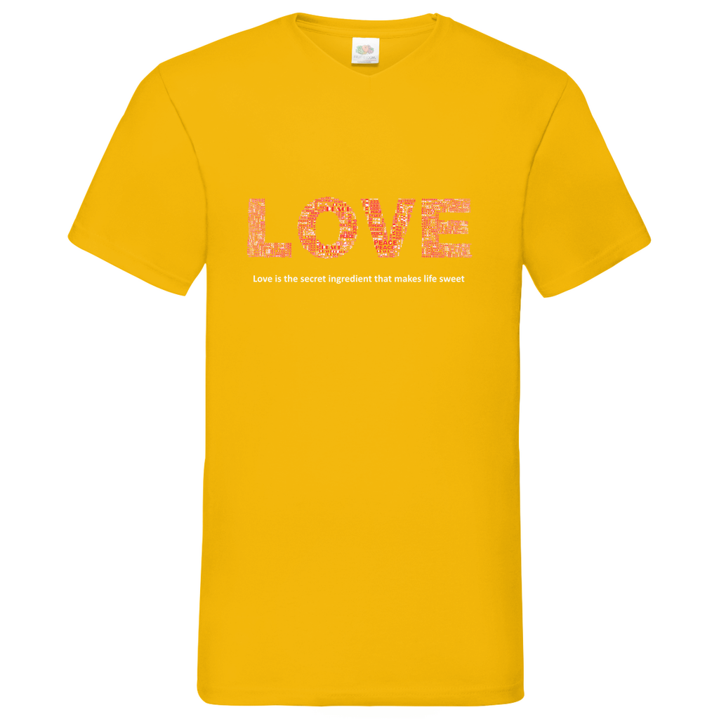 Love - V-Neck T-Shirt dark