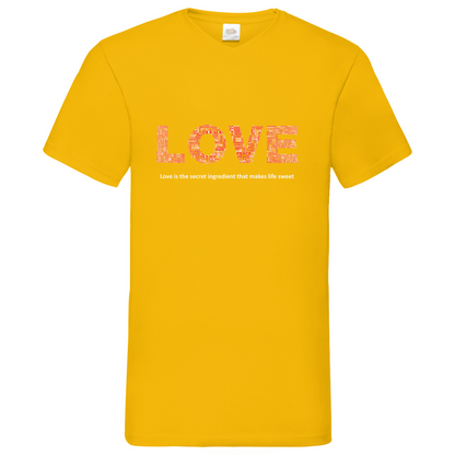 Love - V-Neck T-Shirt dark