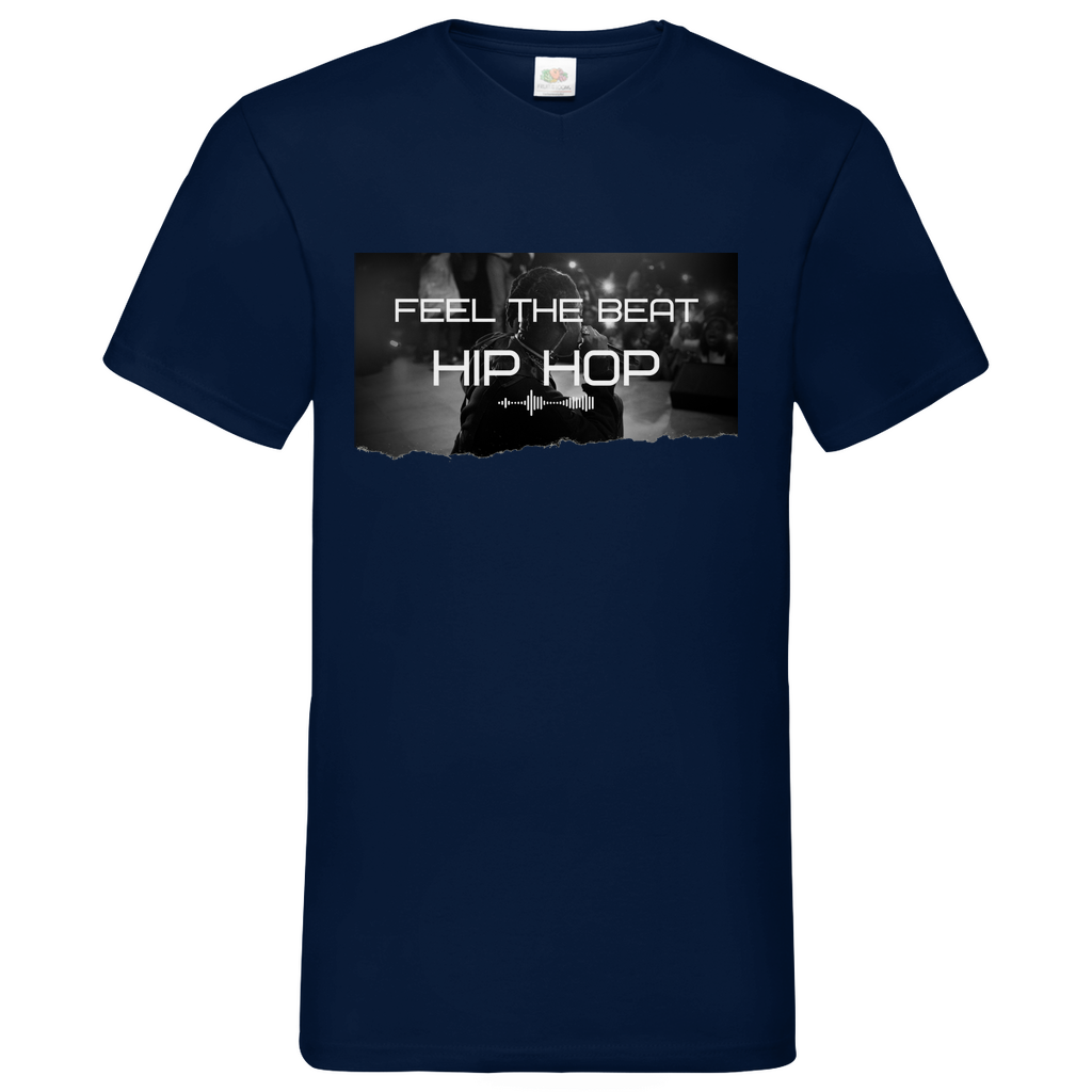 Feel HipHop - V-Neck T-Shirt bright