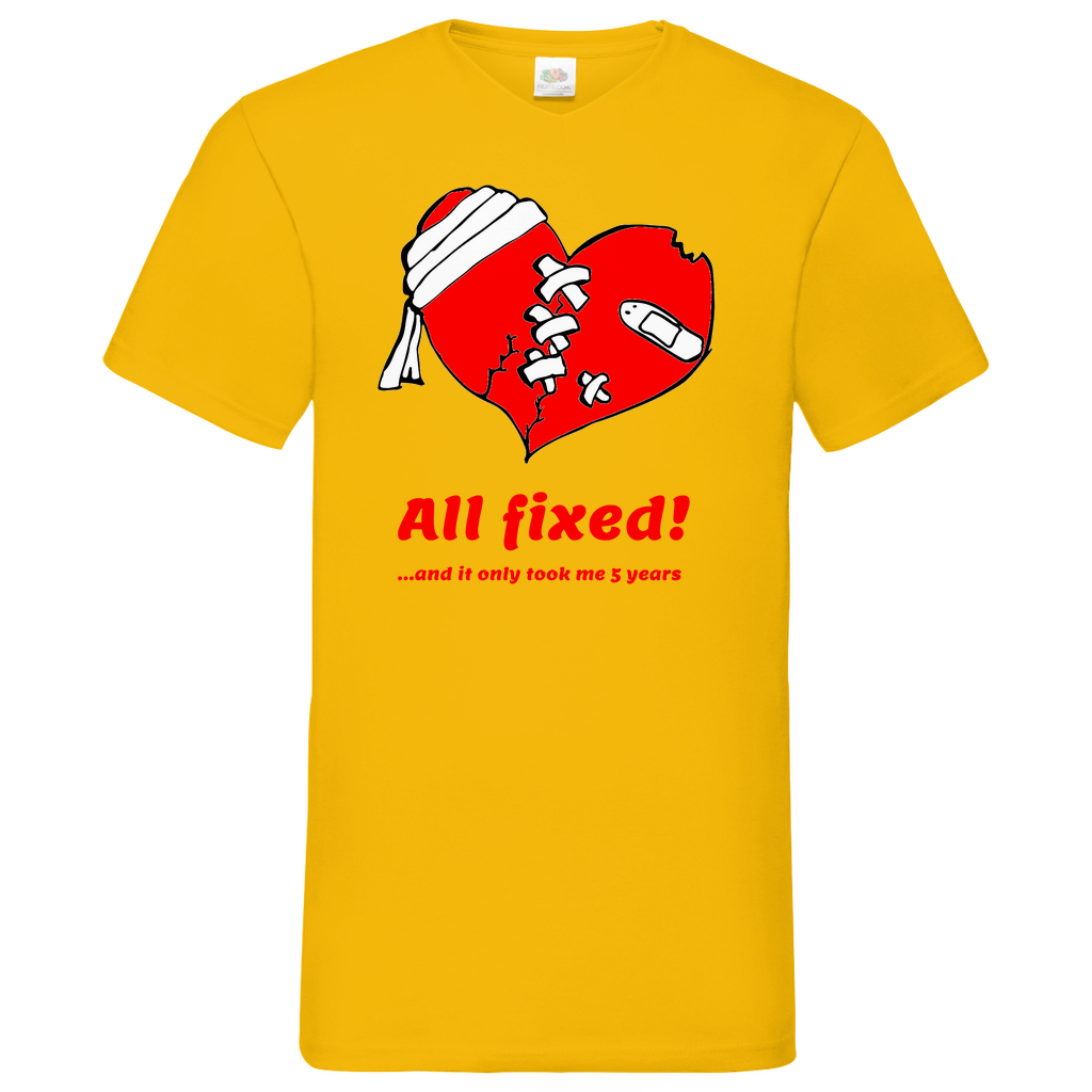 All fixed - V-Neck T-Shirt