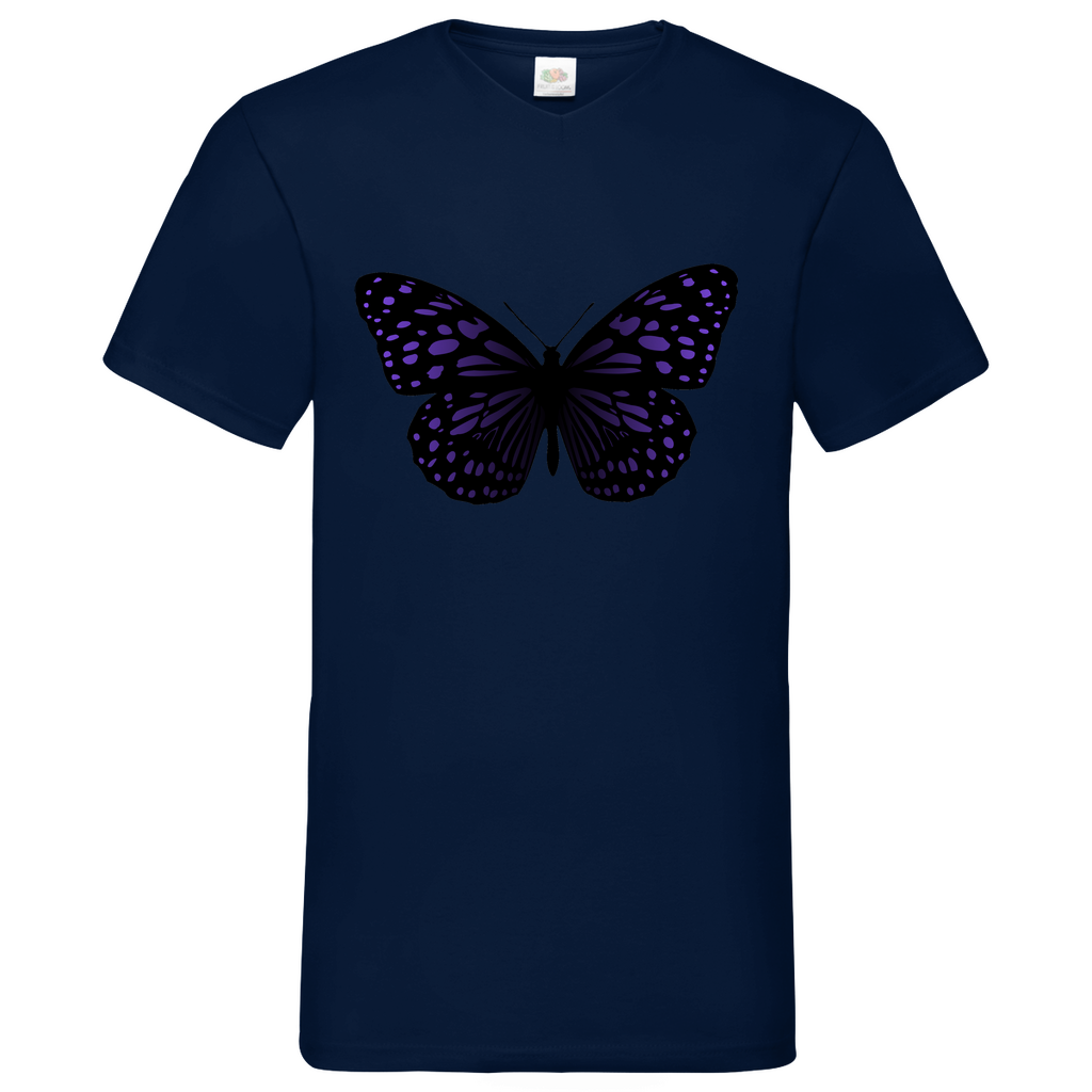 Butterfly purple - V-Neck T-Shirt