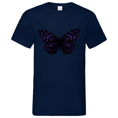 Butterfly purple - V-Neck T-Shirt