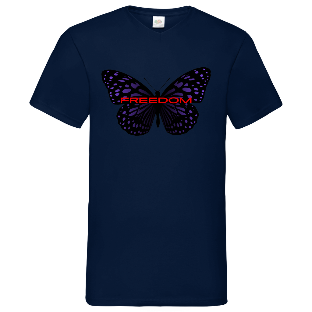 Freedom - V-Neck T-Shirt bright