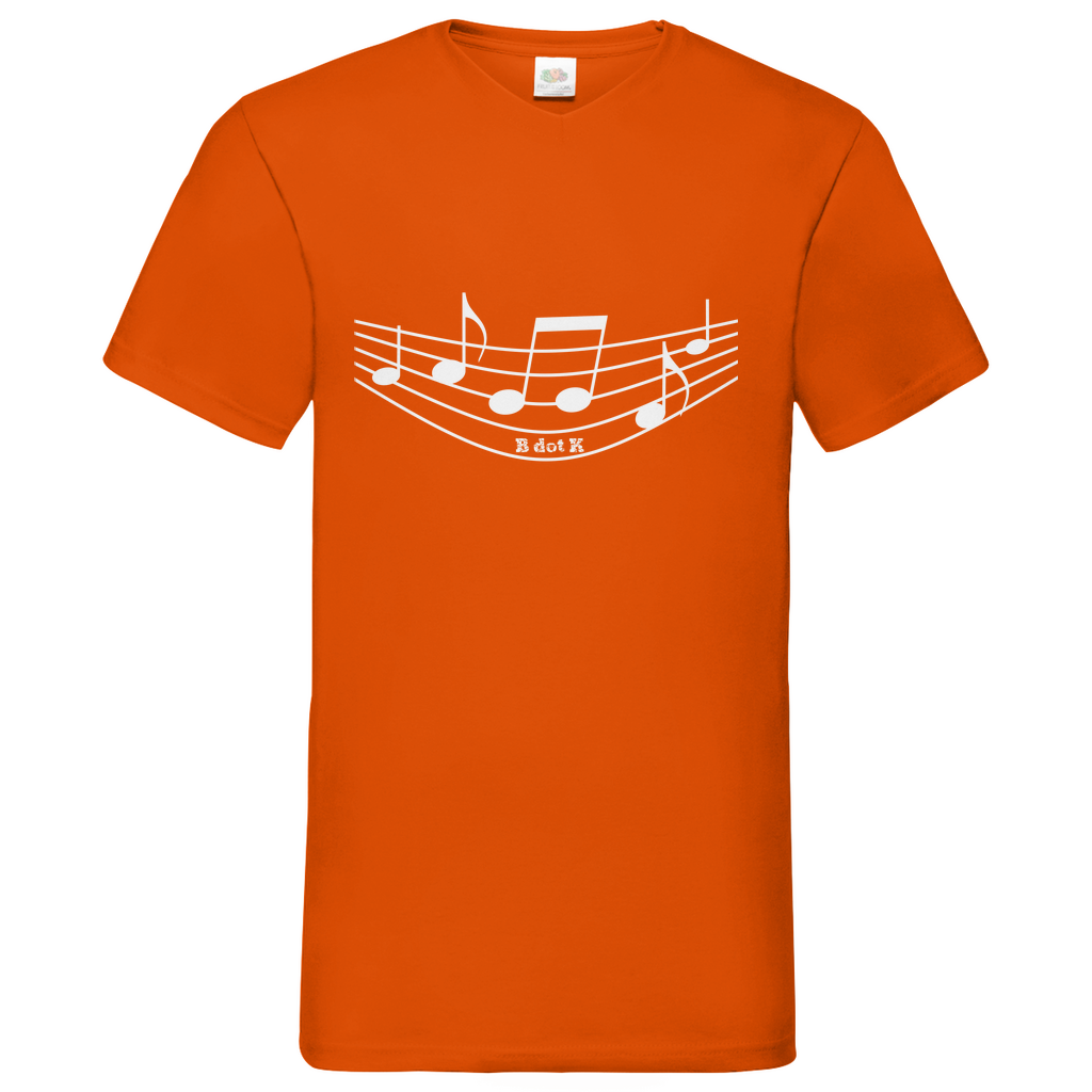 B dot K eco sound - V-Neck T-Shirt dark