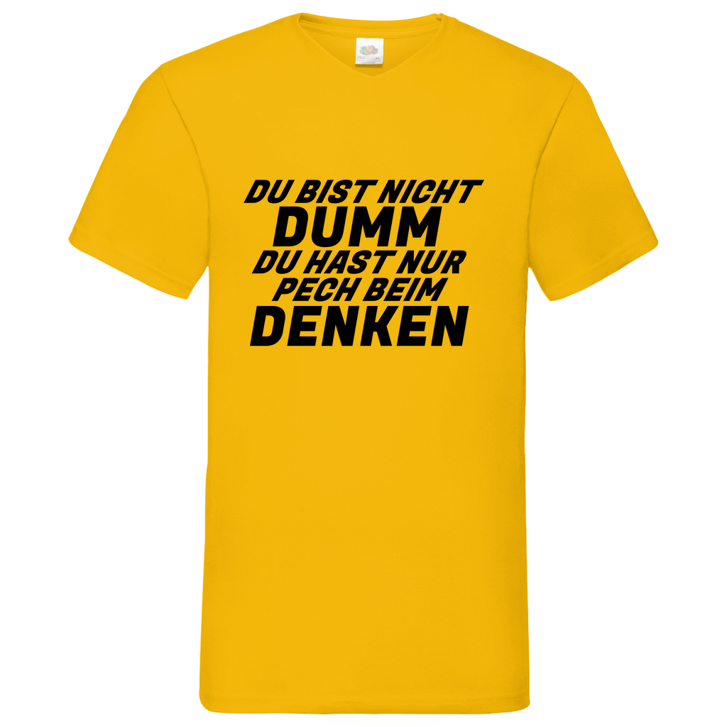 Dumm - V-Neck T-Shirt bright