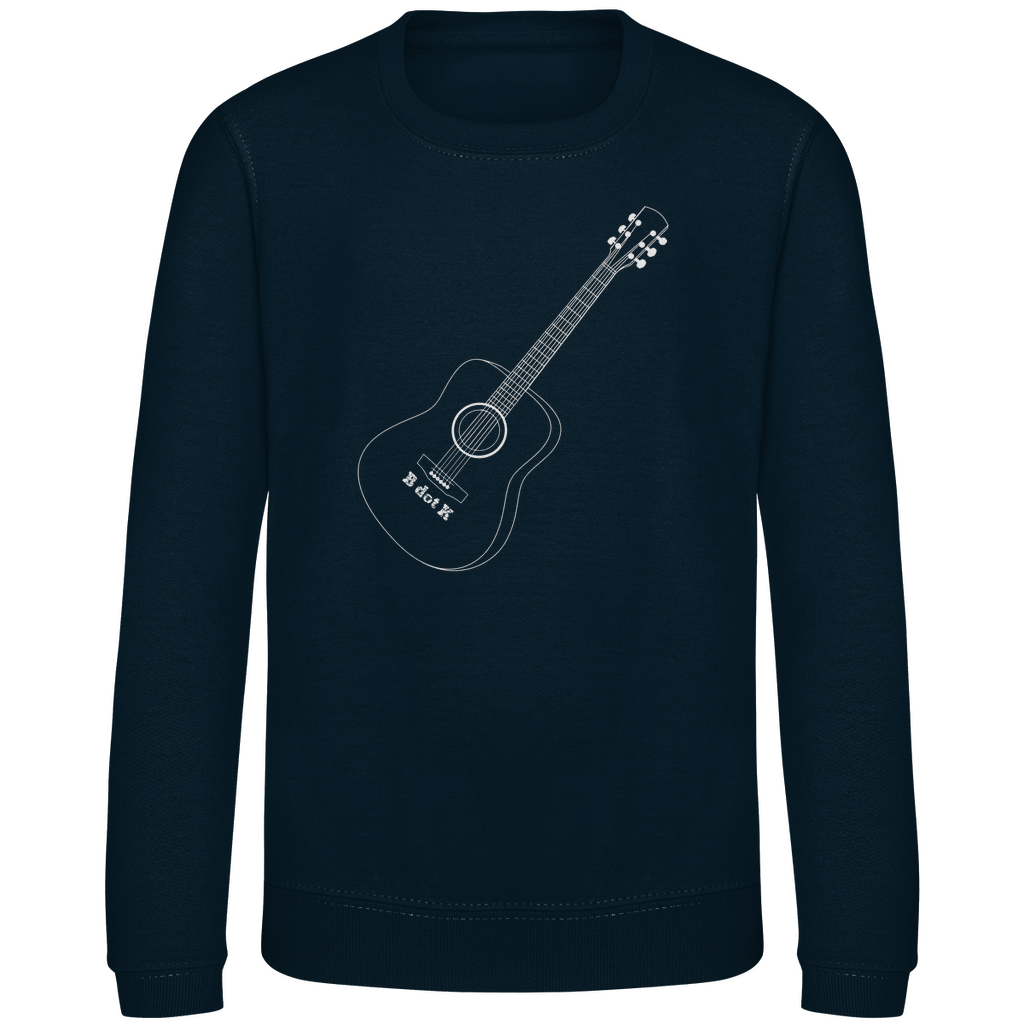 eco Sweatshirt Kids - Guitar B dot K / dark