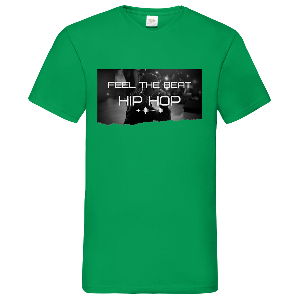 Feel HipHop - V-Neck T-Shirt bright