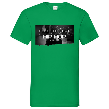 Feel HipHop - V-Neck T-Shirt bright