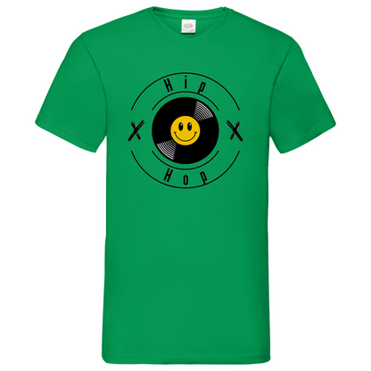 HipHop smily - V-Neck T-Shirt