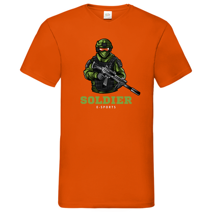 Soldier - V-Neck T-Shirt - dark