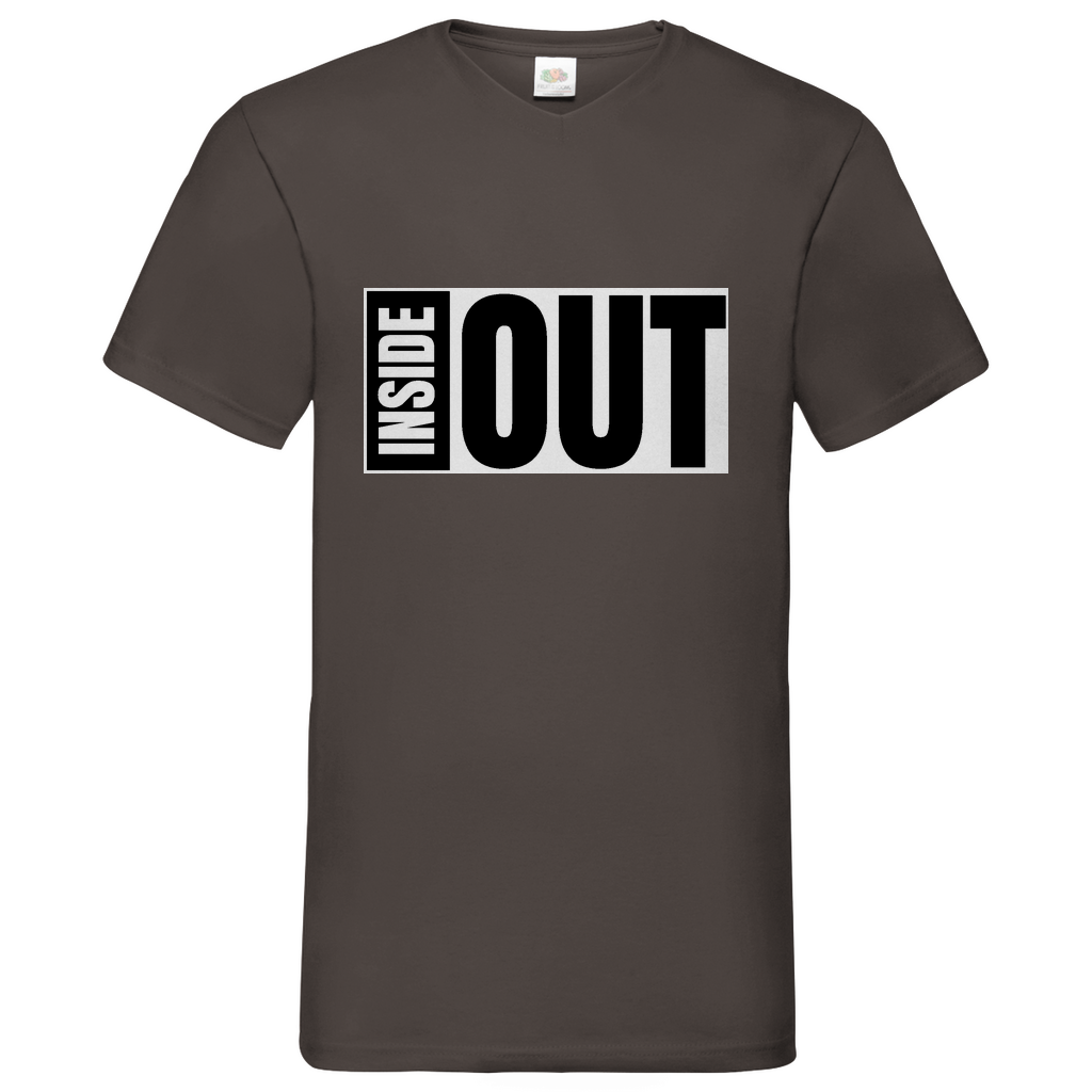 Inside Out - V-Neck T-Shirt - dark
