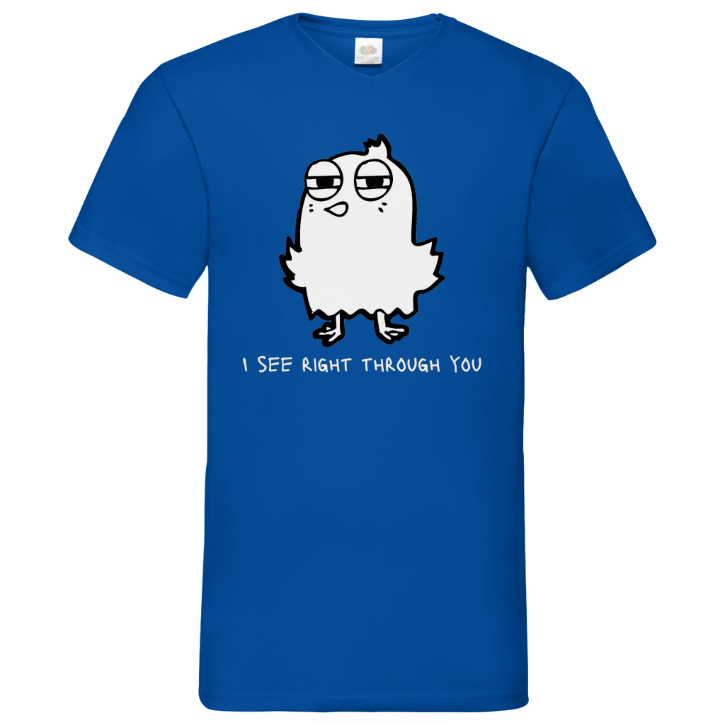 See you Bird - V-Neck T-Shirt - dark