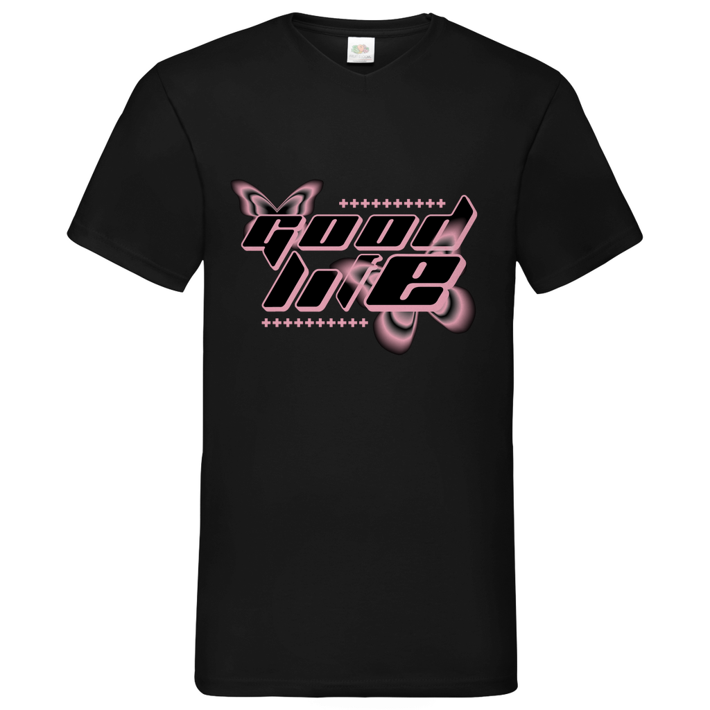 good life -  V-Neck T-Shirt bright
