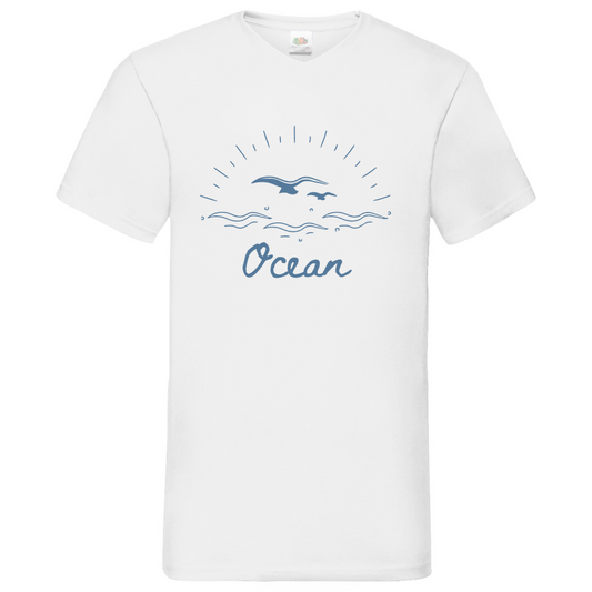 Ocean - V-Neck T-Shirt - bright