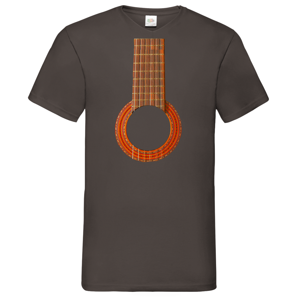 Guitar - V-Neck T-Shirt bright