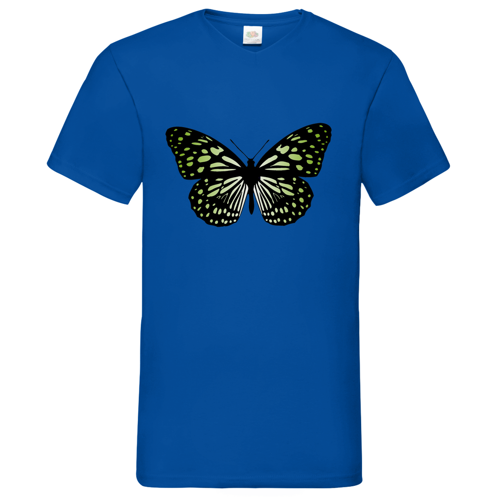 Butterfly green - V-Neck T-Shirt