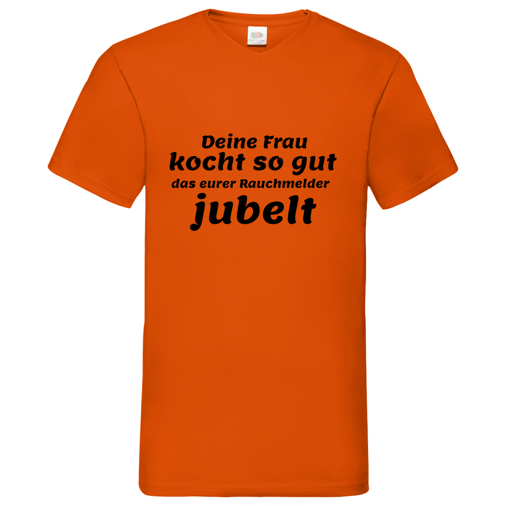 Rauchmelder - V-Neck T-Shirt bright
