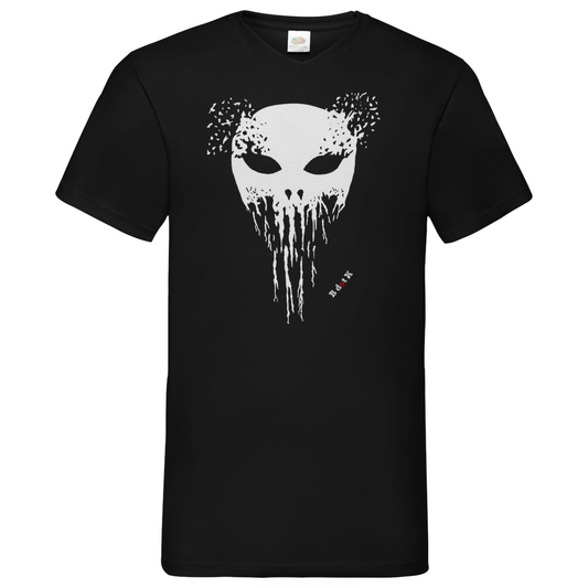 B dot K eco Mask wrecked - V-Neck T-Shirt dark