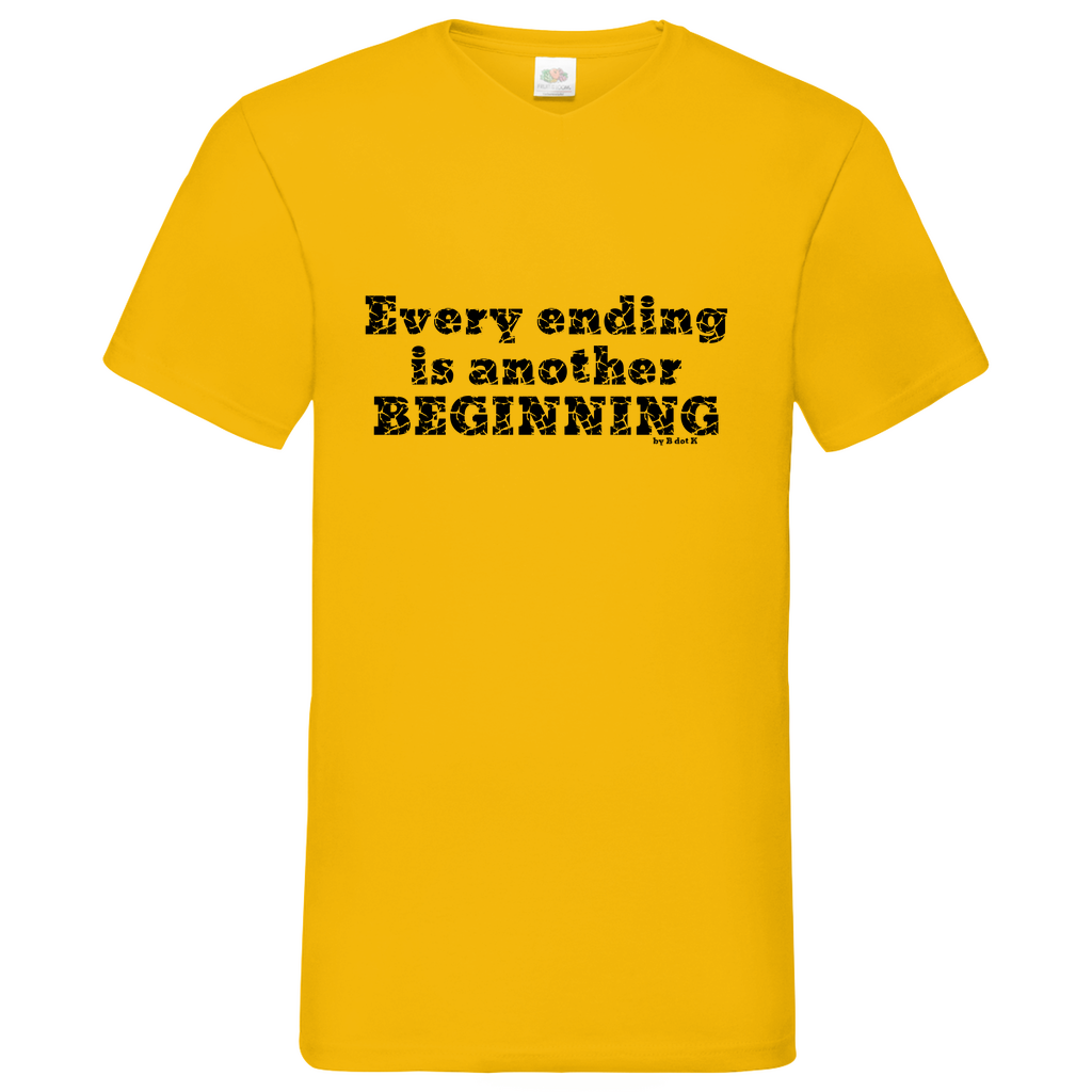 Ending-Beginning- V-Neck T-Shirt bright