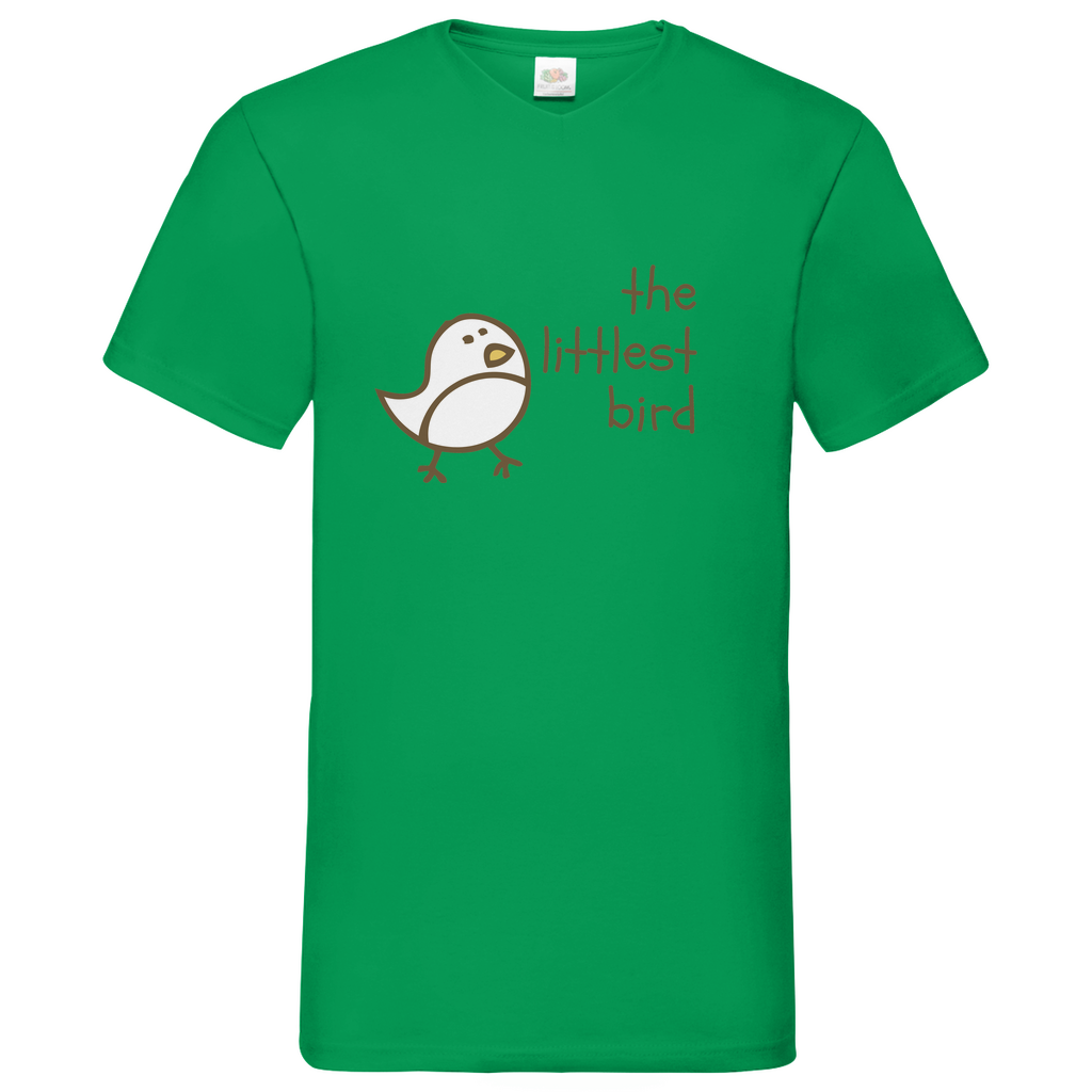 Littlest Bird- V-Neck T-Shirt - bright