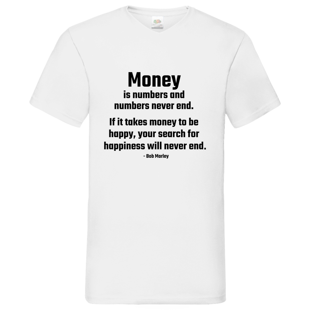Money- V-Neck T-Shirt bright
