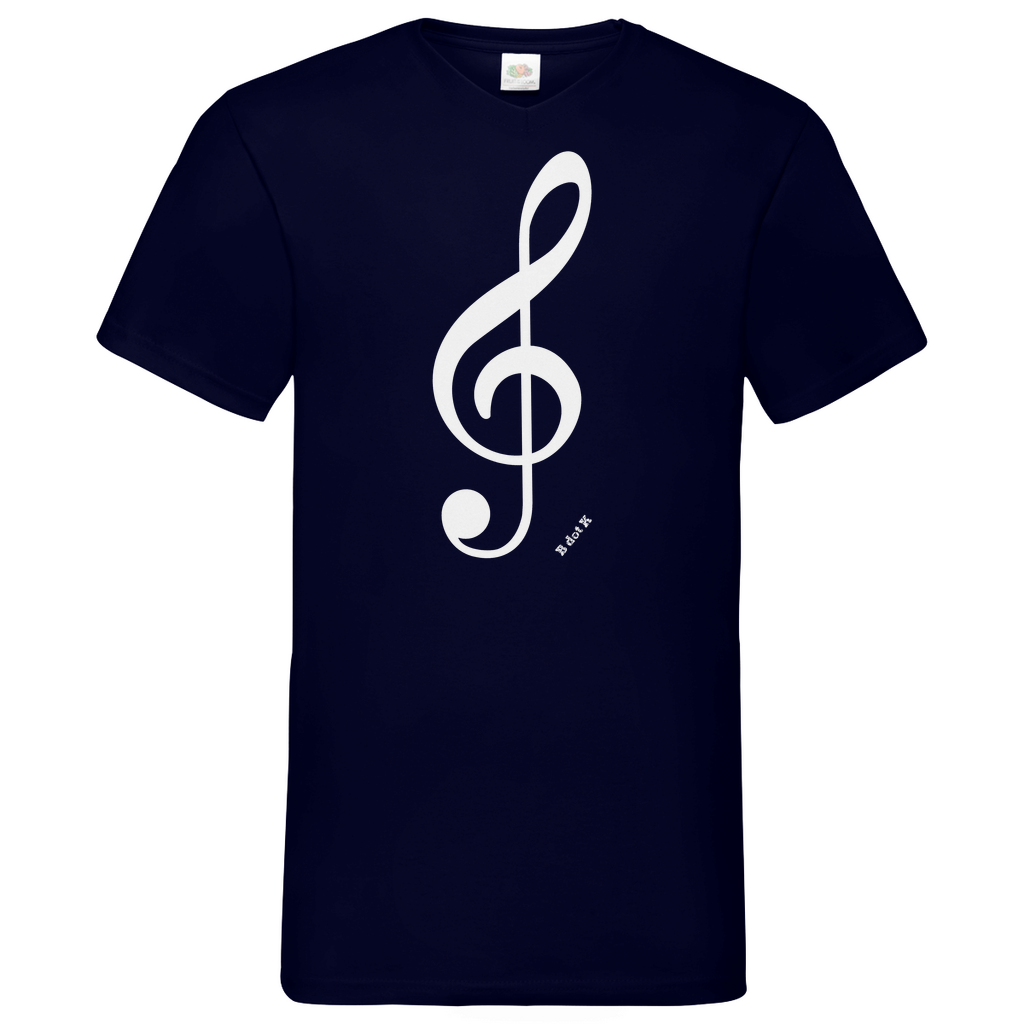 B dot K eco notekey - V-Neck T-Shirt dark