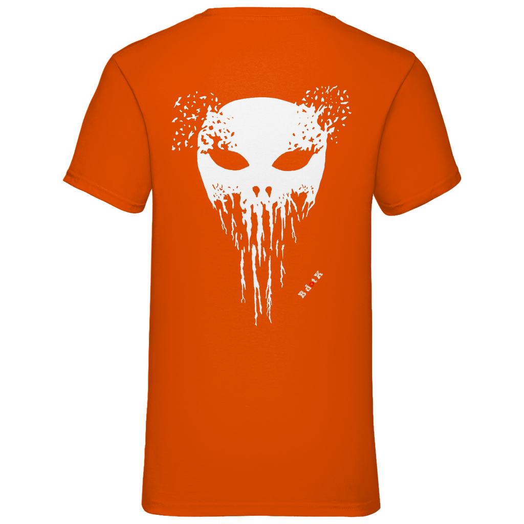 B dot K eco  Mask back - V-Neck T-Shirt dark