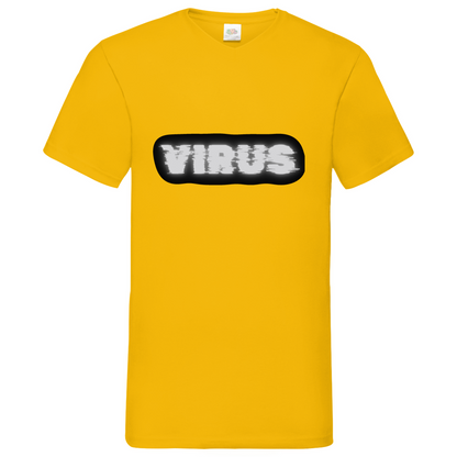 Virus - V-Neck T-Shirt - dark