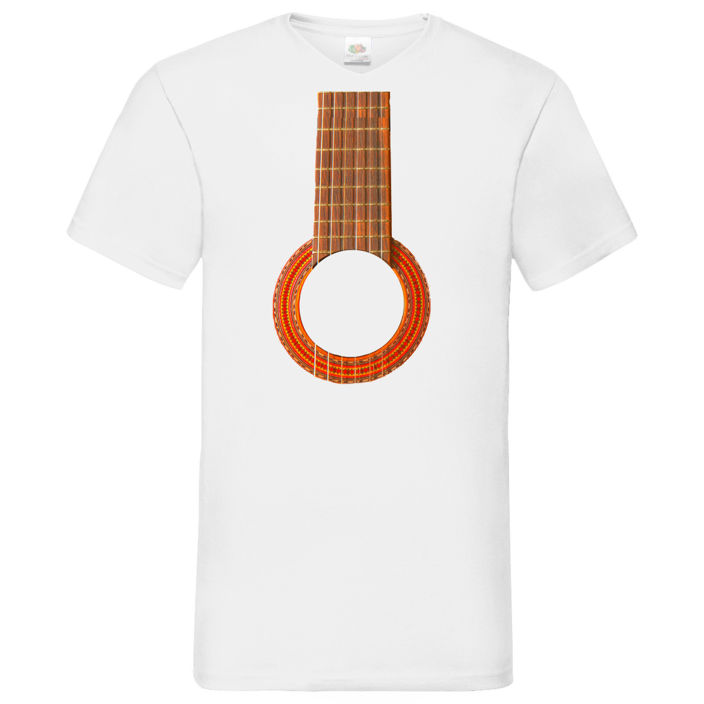 Guitar - V-Neck T-Shirt bright