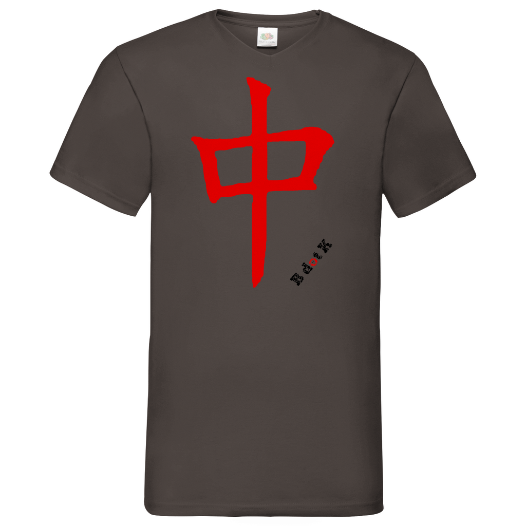 B dot K eco Red Dragon - V-Neck T-Shirt bright