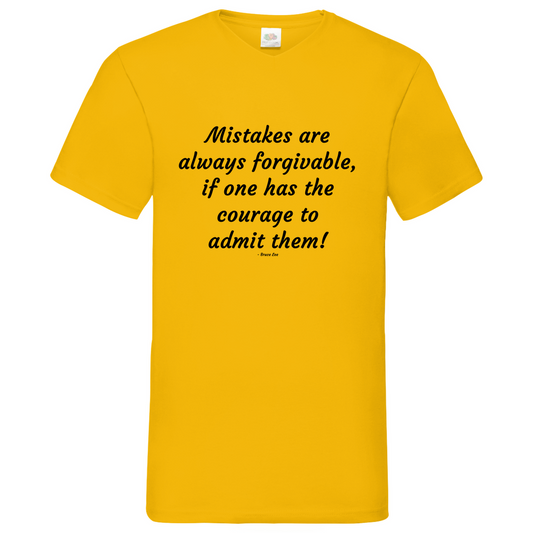 Mistakes- V-Neck T-Shirt bright