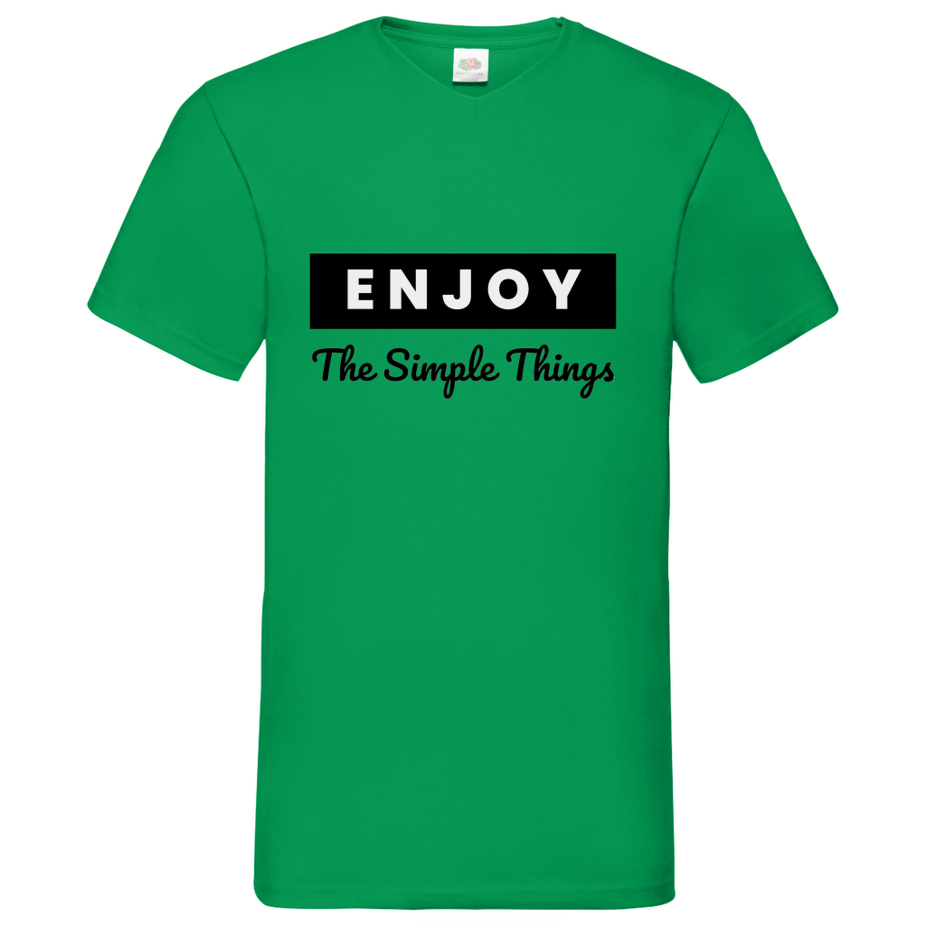 Think out of the Box- V-Neck T-Shirt dark