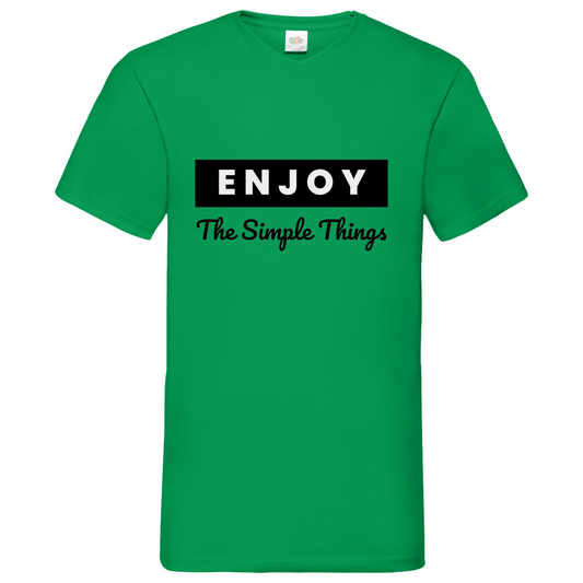 Think out of the Box- V-Neck T-Shirt dark