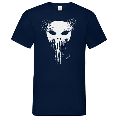 B dot K eco Mask wrecked - V-Neck T-Shirt dark