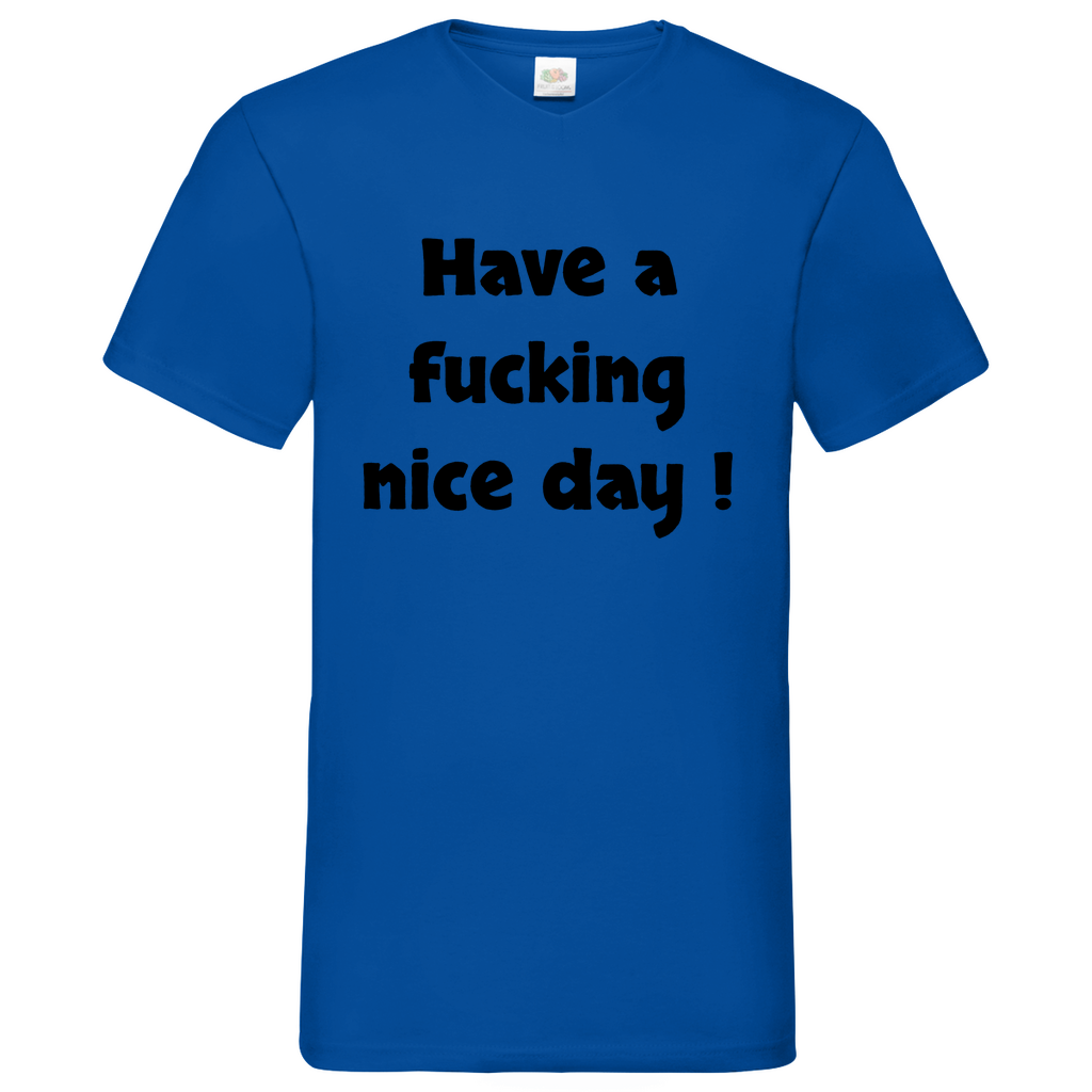 Nice day - V-Neck T-Shirt bright