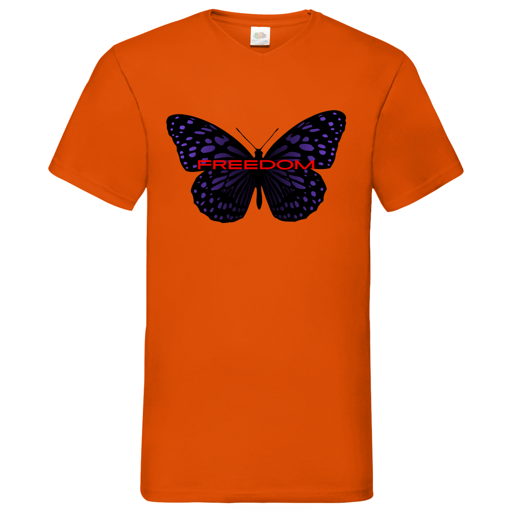 Freedom - V-Neck T-Shirt bright
