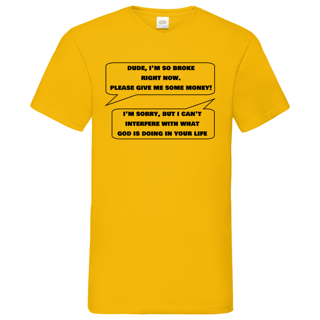 Dude - V-Neck T-Shirt bright