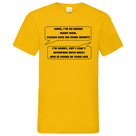 Dude - V-Neck T-Shirt bright