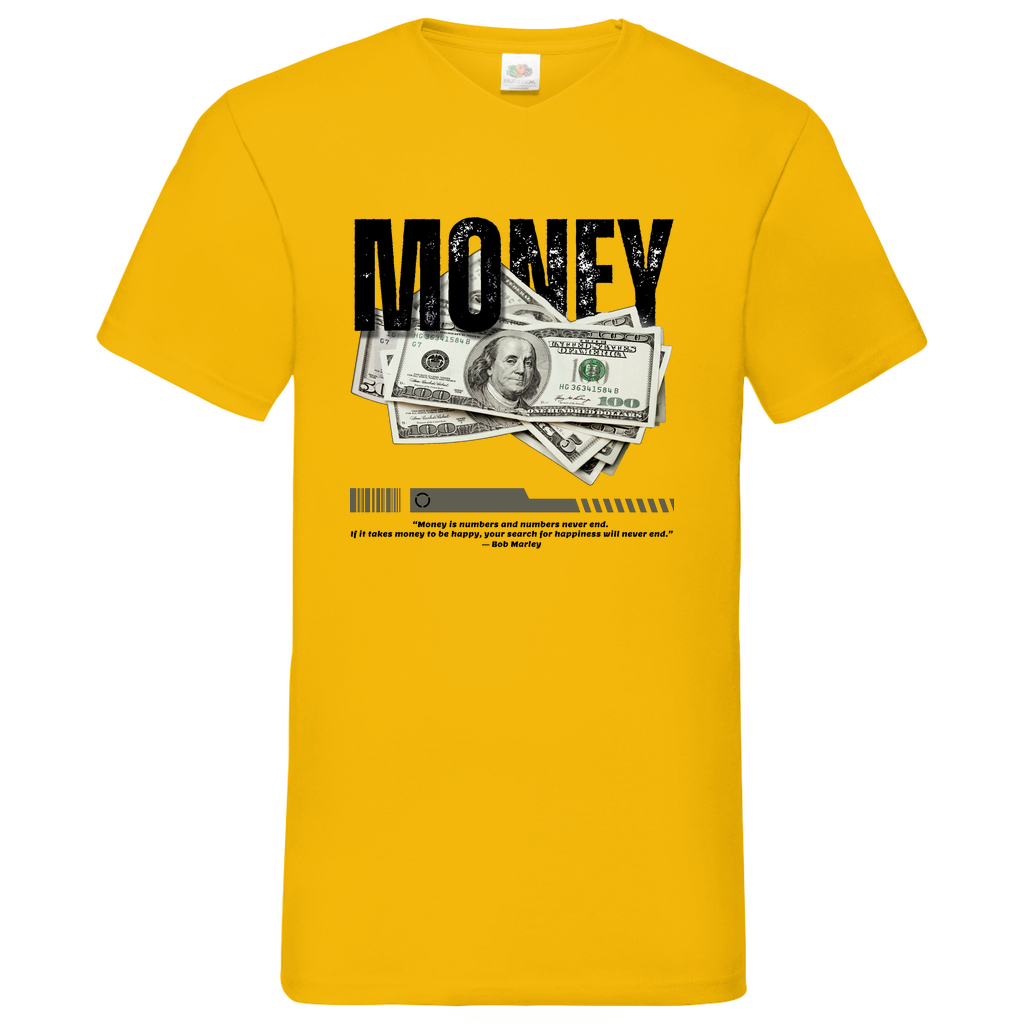 Money-Marly -  V-Neck T-Shirt bright