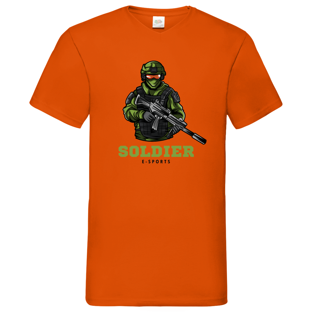 Soldier - V-Neck T-Shirt - bright