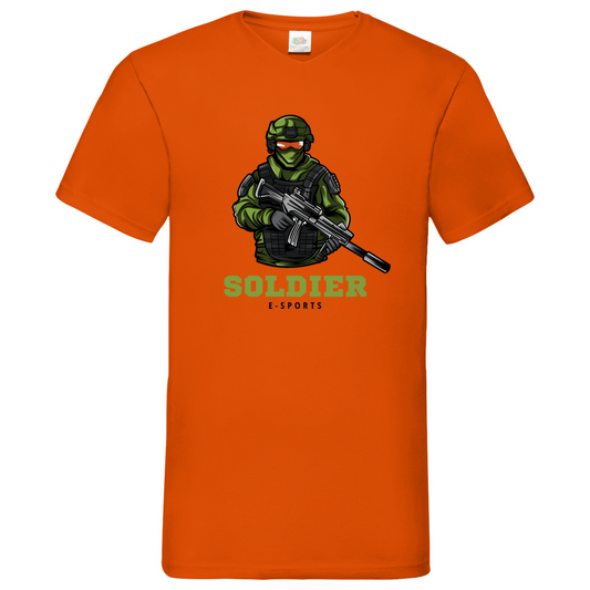 Soldier - V-Neck T-Shirt - bright