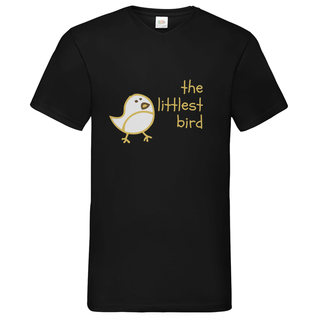 Littlest Bird- V-Neck T-Shirt - dark