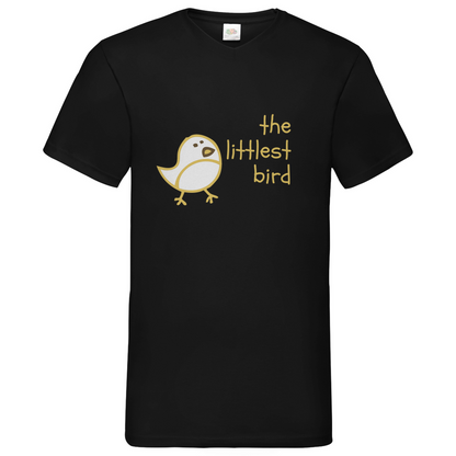Littlest Bird- V-Neck T-Shirt - dark